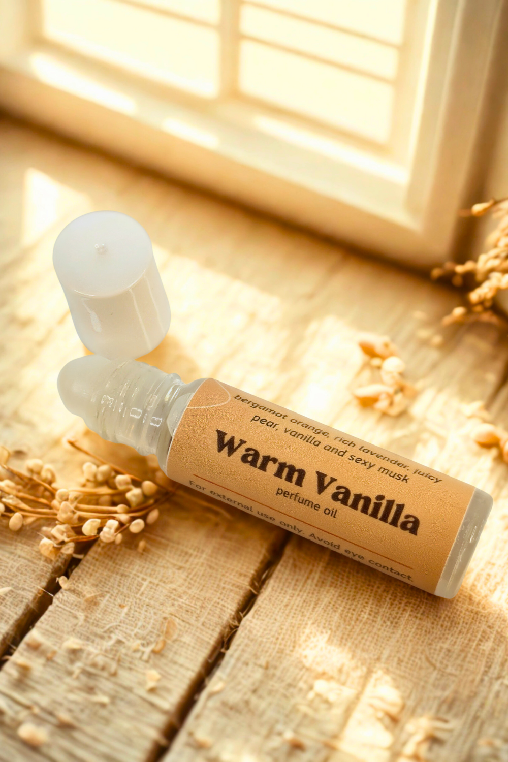 warm vanilla perfume oil
